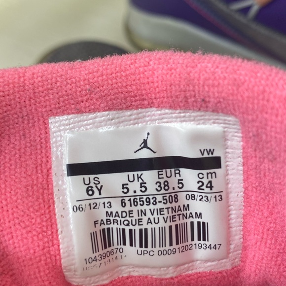 Nike Jordan Prime Flight Basketball Sneakers 616593-508 Youth Girls Size - Picture 6 of 7